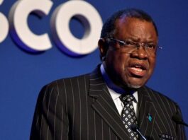 The Late Namibian President Mr. Hage Geingob.