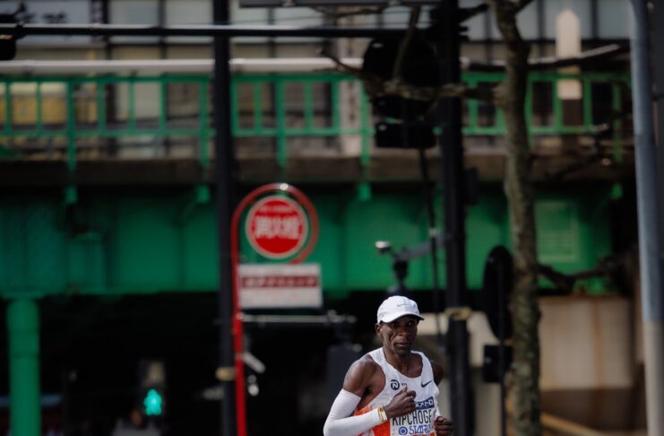 Eliud Kipchonge during 2024 Tokyo Marathon