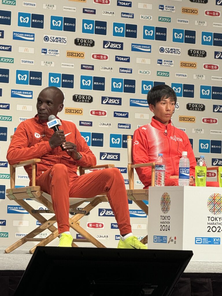 Eliud Kipchoge’s Heartfelt Tribute to Kelvin Kiptum Ahead of Tokyo Marathon